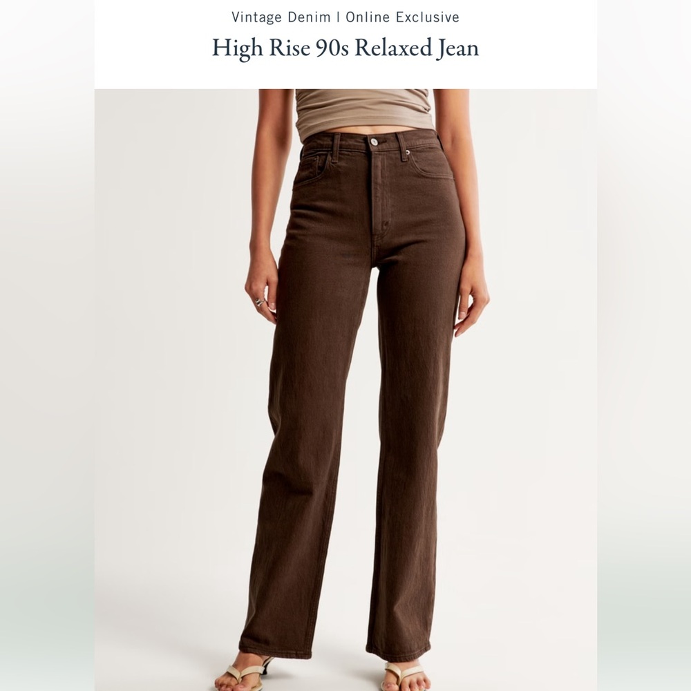 Abercrombie High Rise 90’s Relaxed Jeans